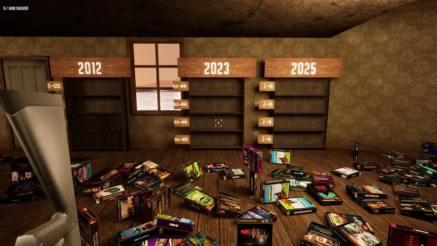 Скриншот 5 к игре Game Shelver 99: I must organize my Steam Library and defend it against pirates with a shotgun