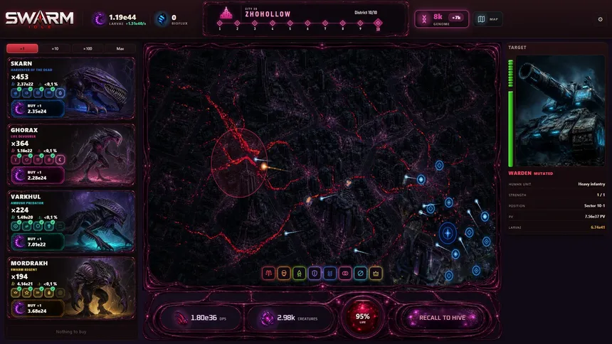 Скриншот 2 к игре Swarm Idle