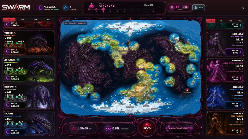 Скриншот 3 к игре Swarm Idle