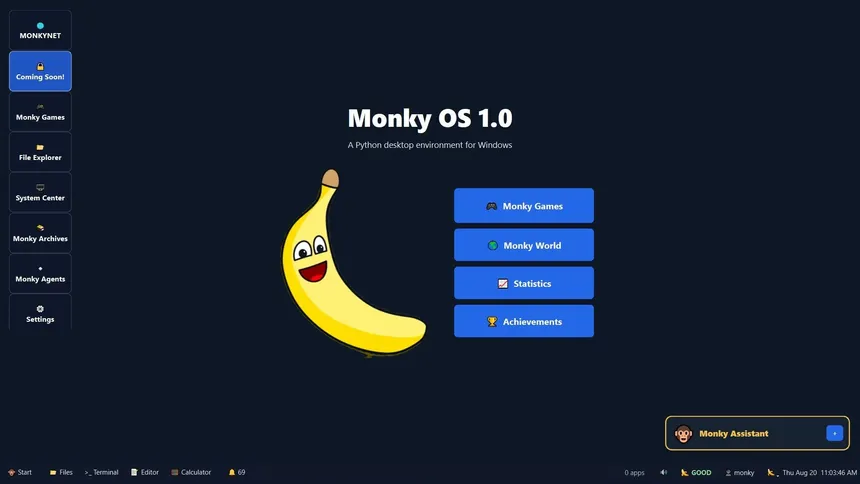 Скриншот 1 к игре Monky OS