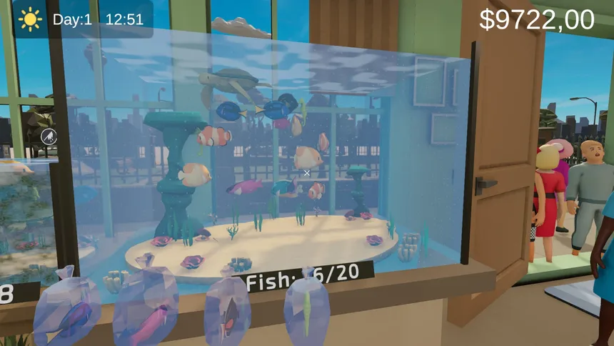 Скриншот 2 к игре Tankful: Aquarium Shop Simulator
