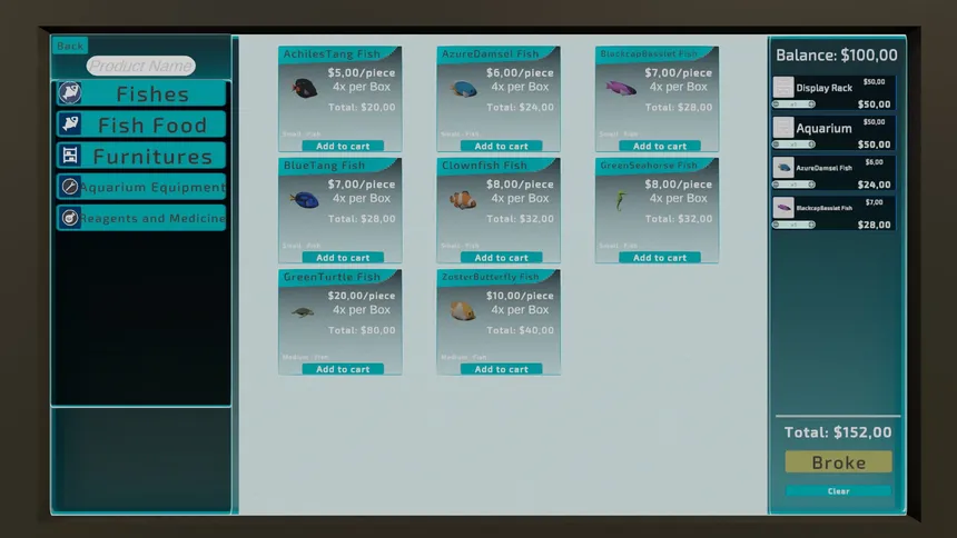 Скриншот 3 к игре Tankful: Aquarium Shop Simulator