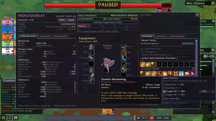 Скриншот 4 к игре Theorycraft: Raiding Guild Simulator