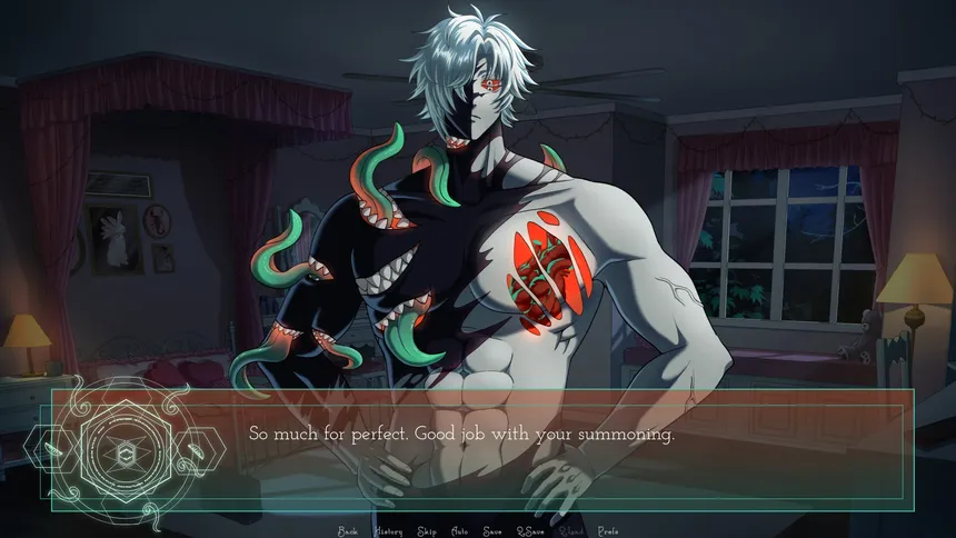 Скриншот 1 к игре Help! I Tried to Summon the Perfect Boyfriend and Messed Up so I Summoned a Demon Instead!?!?