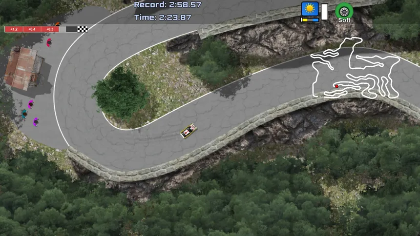 Скриншот 1 к игре Ultimate Rally 2D