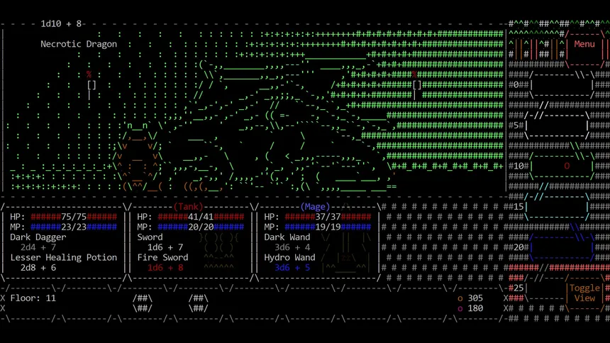 Скриншот 3 к игре ASCII Dungeon Crawl