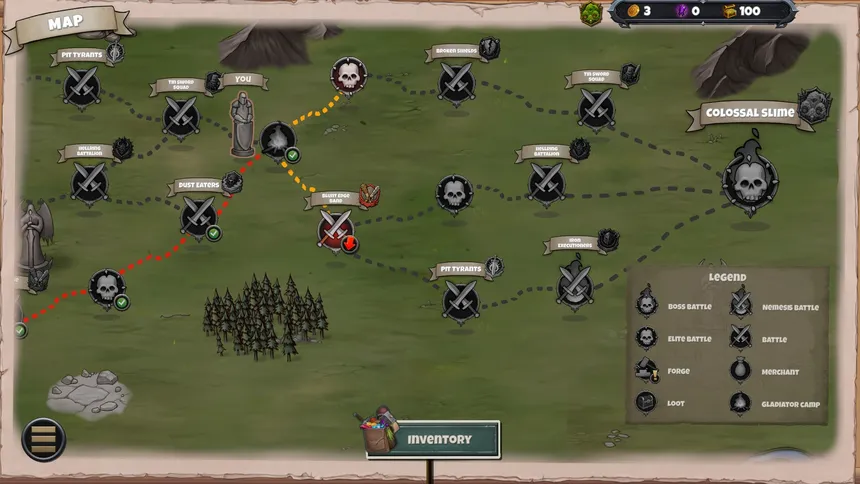 Скриншот 4 к игре Cardboard Gladiators
