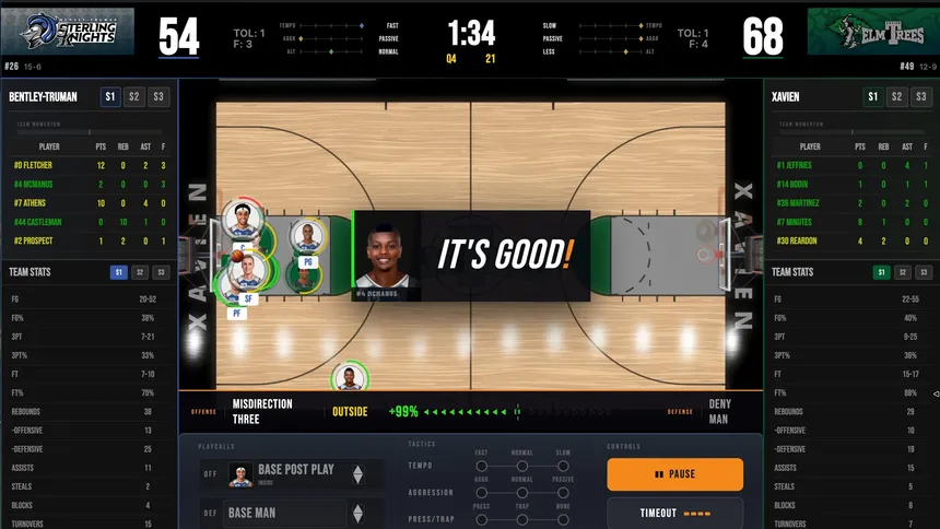 Скриншот 1 к игре Geeked-Out Basketball