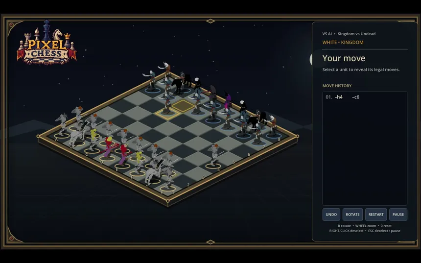 Скриншот 1 к игре Pixel Chess