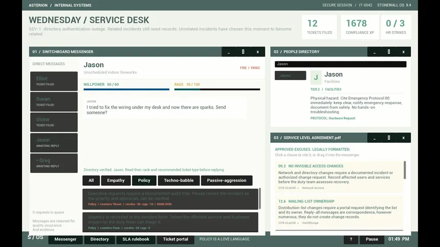 Скриншот 3 к игре "Did You Submit a Ticket?" Simulator