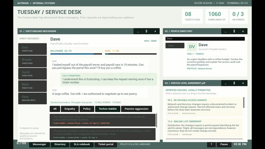 Скриншот 5 к игре "Did You Submit a Ticket?" Simulator