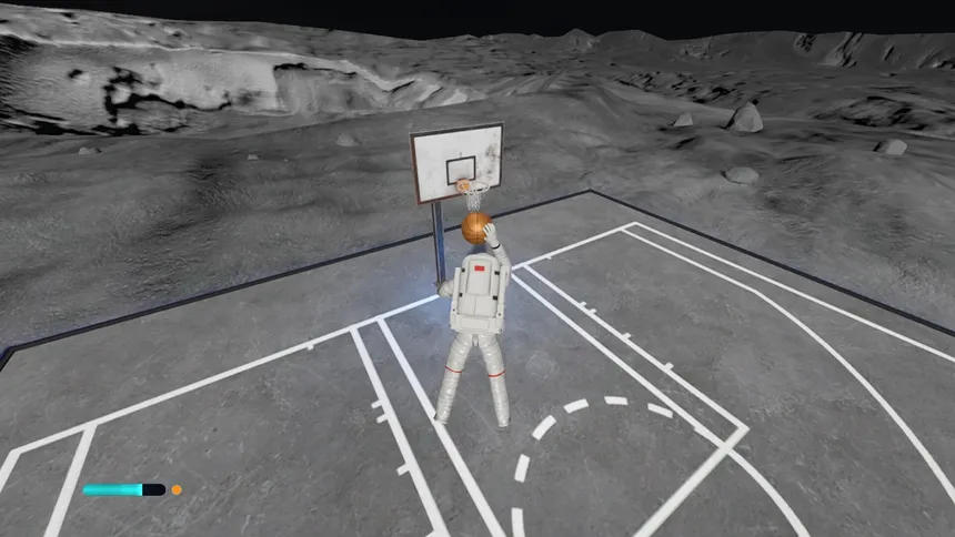 Скриншот 1 к игре Moon Basketball
