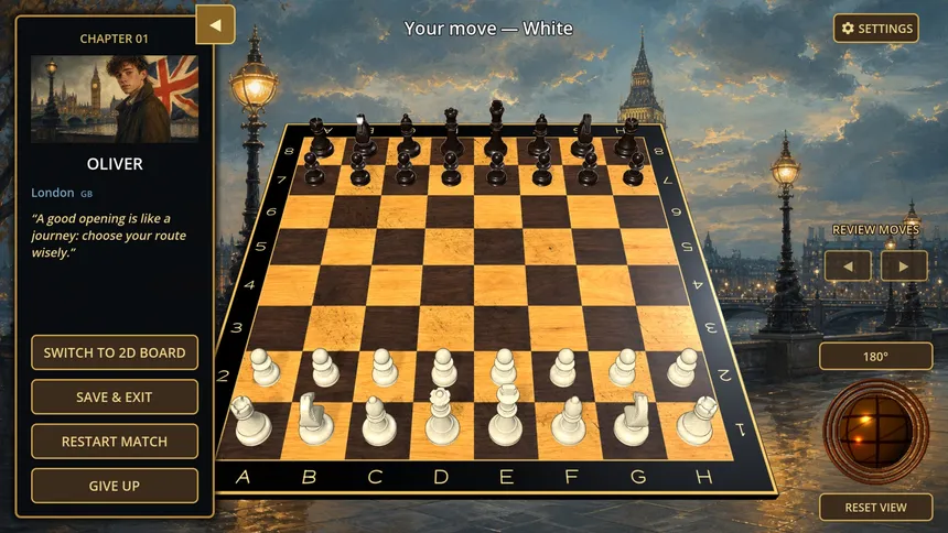 Скриншот 1 к игре CHECKBORNE - A CHESS ADVENTURE
