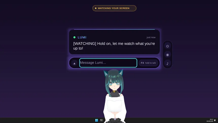 Скриншот 2 к игре Your Desktop Companion - Lumi