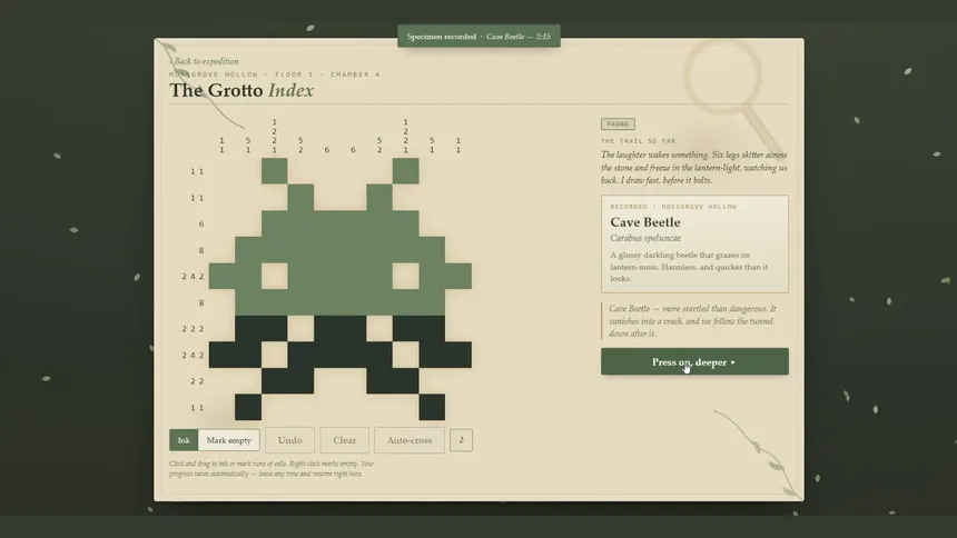 Скриншот 2 к игре The Grotto Index