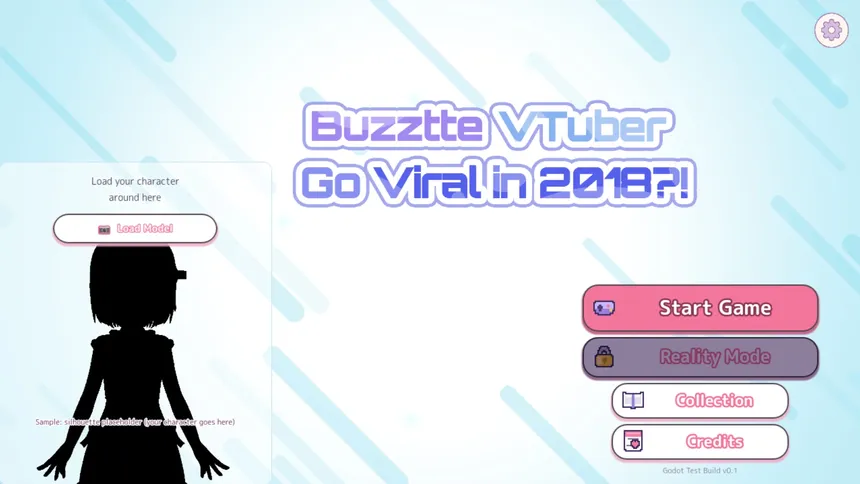 Скриншот 1 к игре 過去でバズってVTuber -2018からならバズれるんじゃ！？