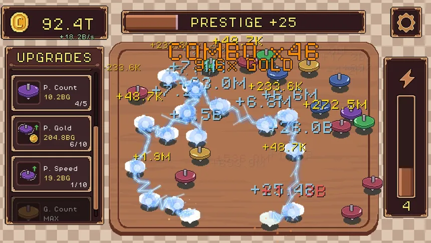 Скриншот 1 к игре Spin Top Idle