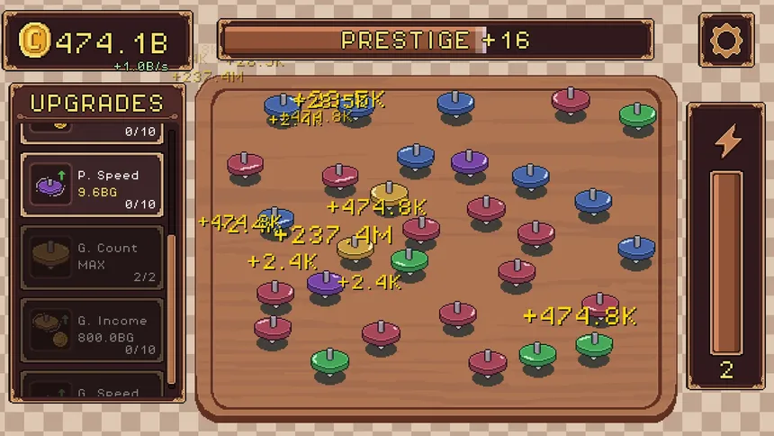 Скриншот 2 к игре Spin Top Idle