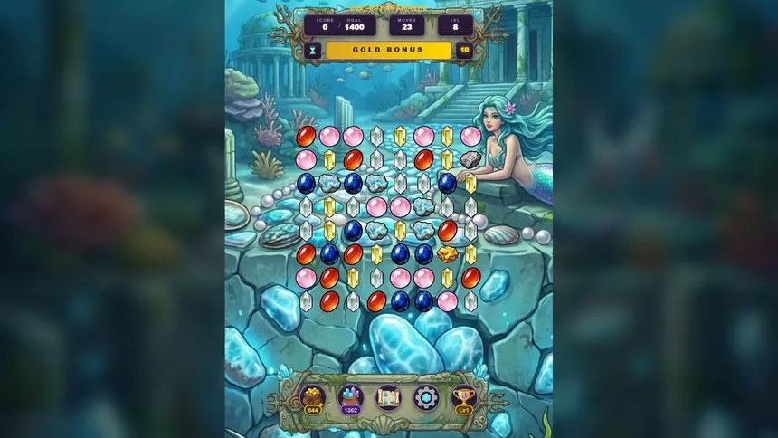 Скриншот 1 к игре Crystal Cascade