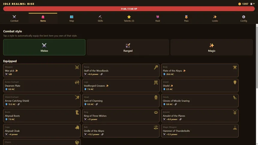 Скриншот 2 к игре Idle Realms: Rise