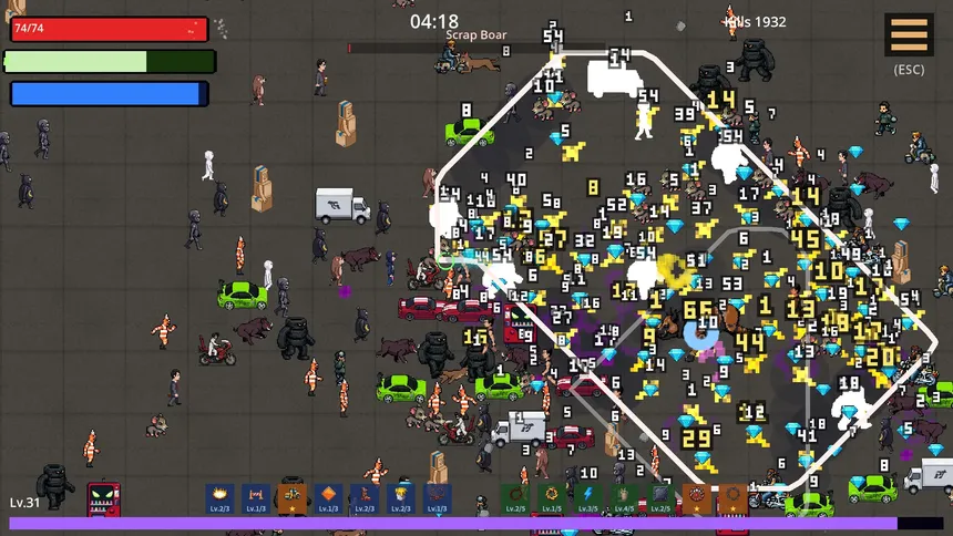 Скриншот 1 к игре Lazy Drawer: Line Survivors