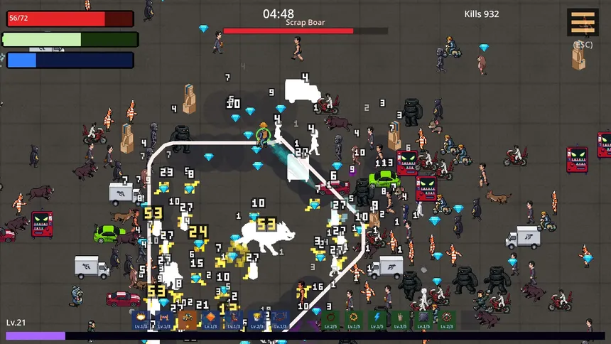 Скриншот 5 к игре Lazy Drawer: Line Survivors
