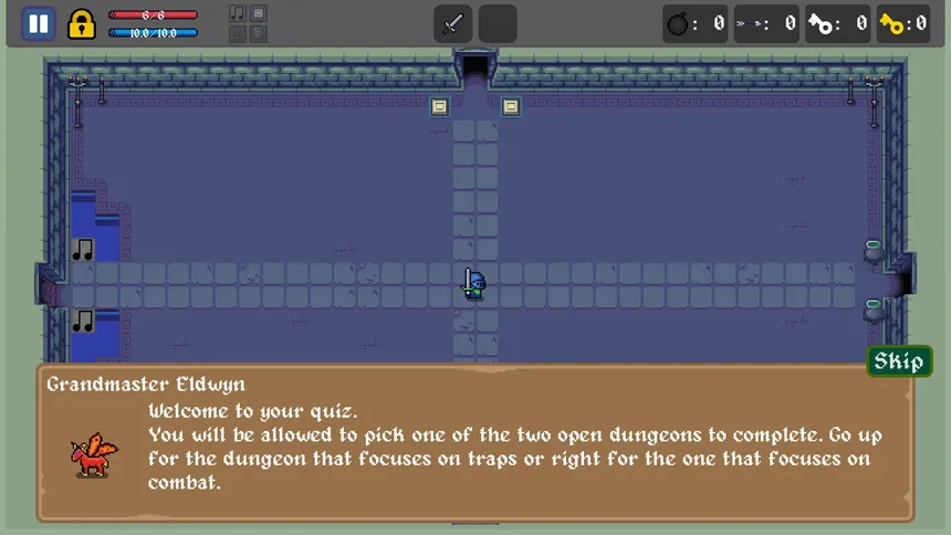 Скриншот 1 к игре Eldwyn's Dungeon Academy