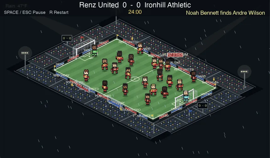 Скриншот 1 к игре Renz Soccer Sim