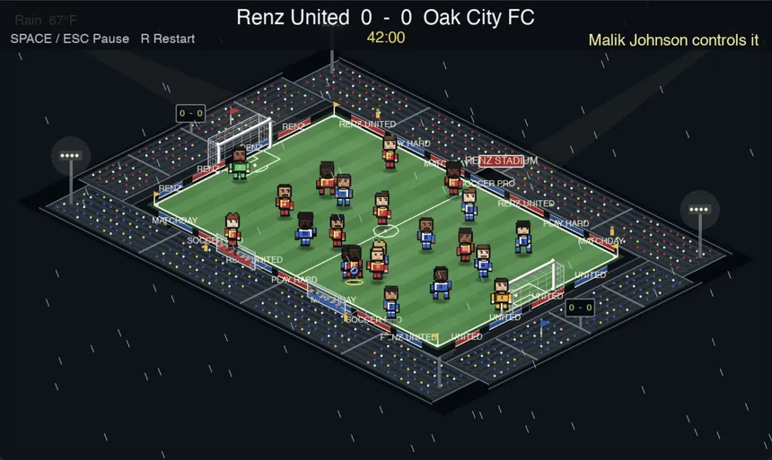Скриншот 2 к игре Renz Soccer Sim