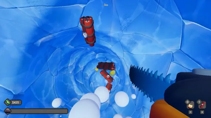 Скриншот 4 к игре Digging A Hole In Ice With A Chainsaw