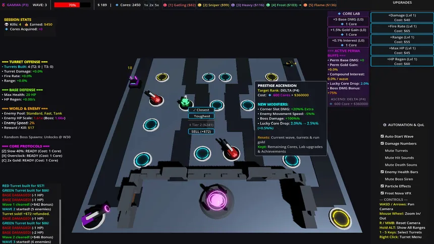 Скриншот 2 к игре Core Idle TD