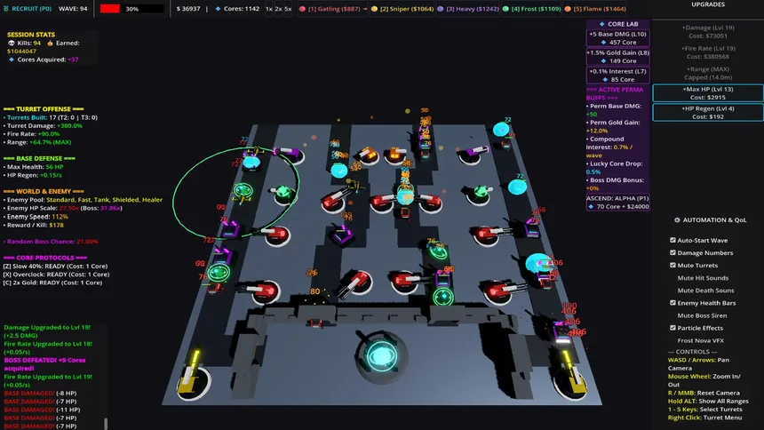Скриншот 3 к игре Core Idle TD