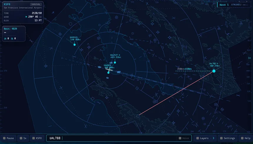 Скриншот 3 к игре Vectorline: Air Traffic Control Simulator