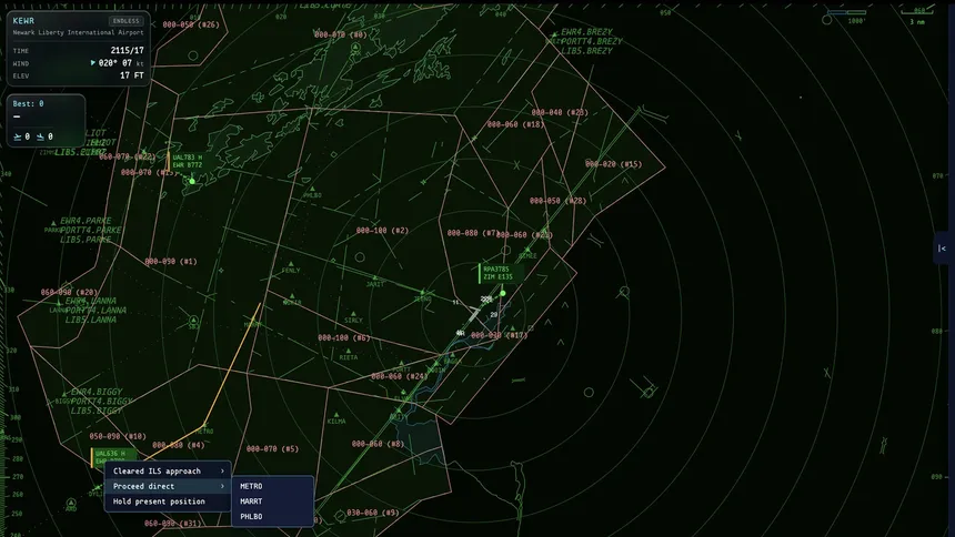 Скриншот 4 к игре Vectorline: Air Traffic Control Simulator