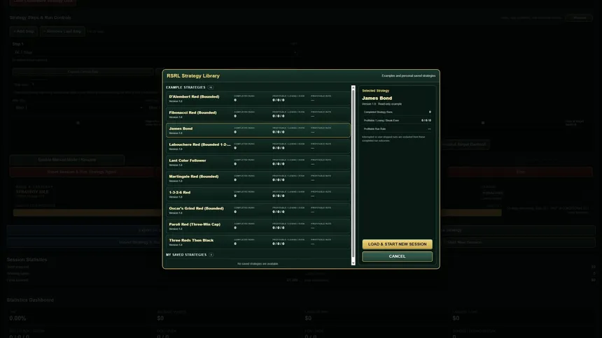Скриншот 5 к игре Roulette Strategy Research Lab