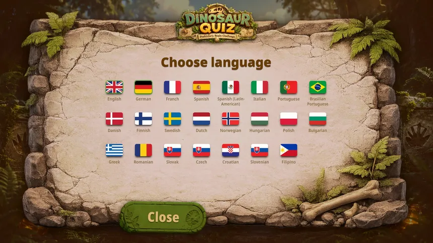 Скриншот 2 к игре Dinosaur Quiz Trivia - Prehistoric Brain Challenge