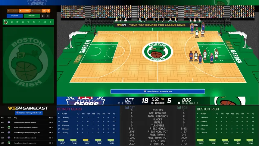 Скриншот 4 к игре Draft Day Sports: Pro Basketball 2025
