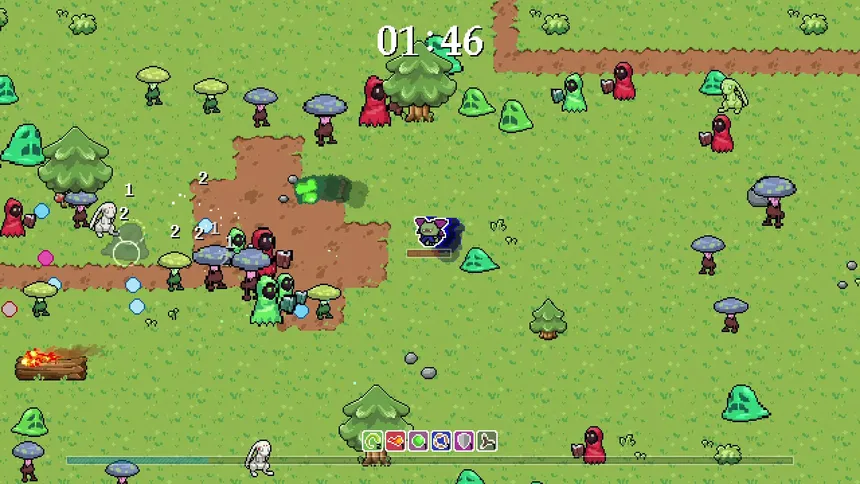 Скриншот 1 к игре Whispike Survivors - Sword of the Necromancer