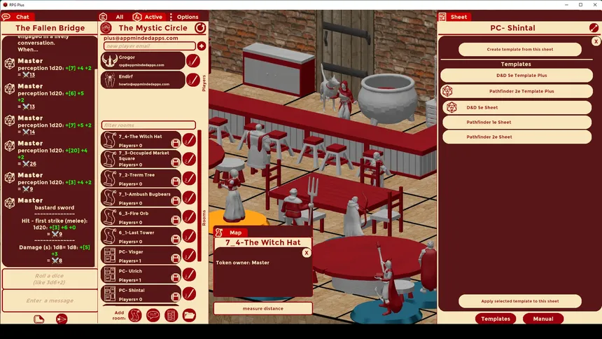 Скриншот 4 к игре RPG Plus - Virtual Tabletop