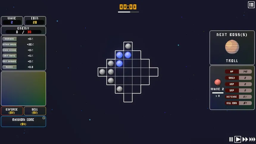 Скриншот 1 к игре Random Core Defense