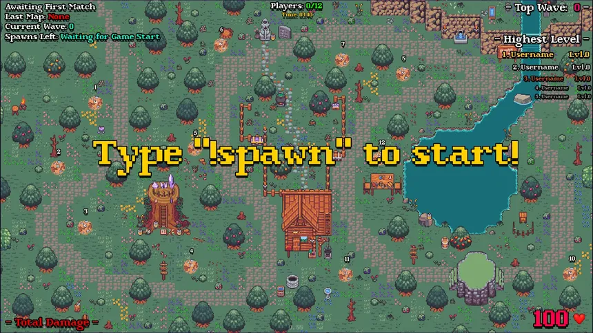 Скриншот 1 к игре ChatTDT: Tower Defense Twitch