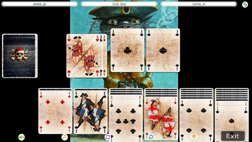 Скриншот 7 к игре Solitaire - Cat Pirate Portrait