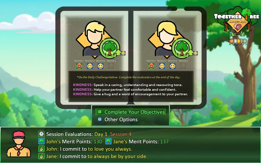 Скриншот 1 к игре Together Tree: Couple's Camp