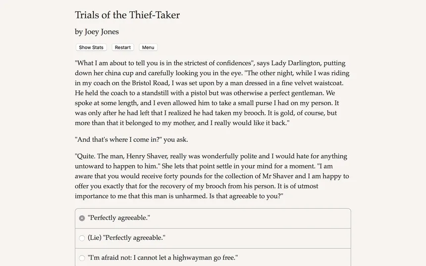 Скриншот 1 к игре Trials of the Thief-Taker