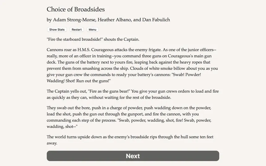 Скриншот 1 к игре Choice of Broadsides