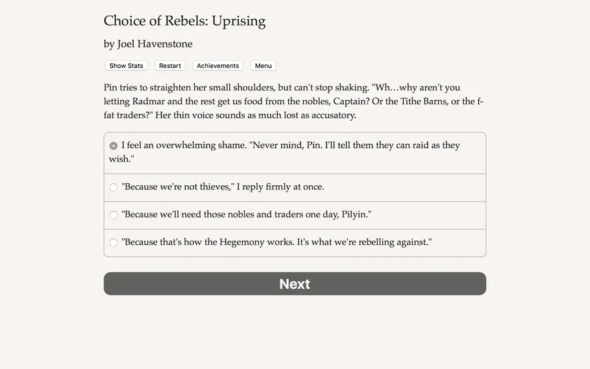 Скриншот 1 к игре Choice of Rebels: Uprising