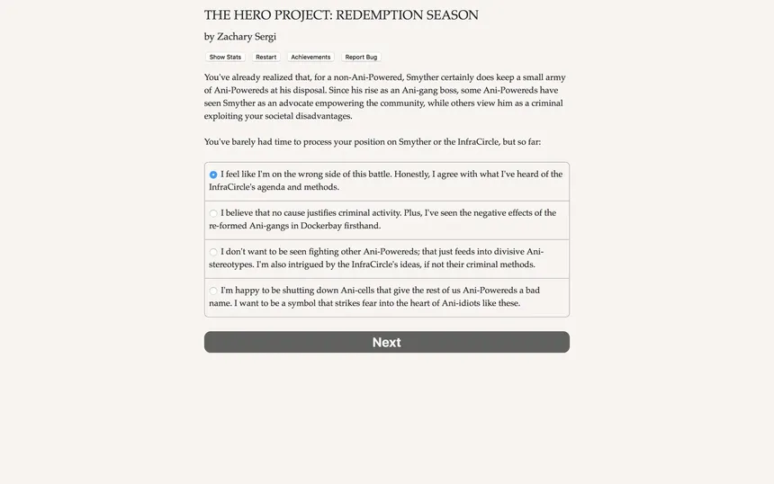 Скриншот 4 к игре The Hero Project: Redemption Season