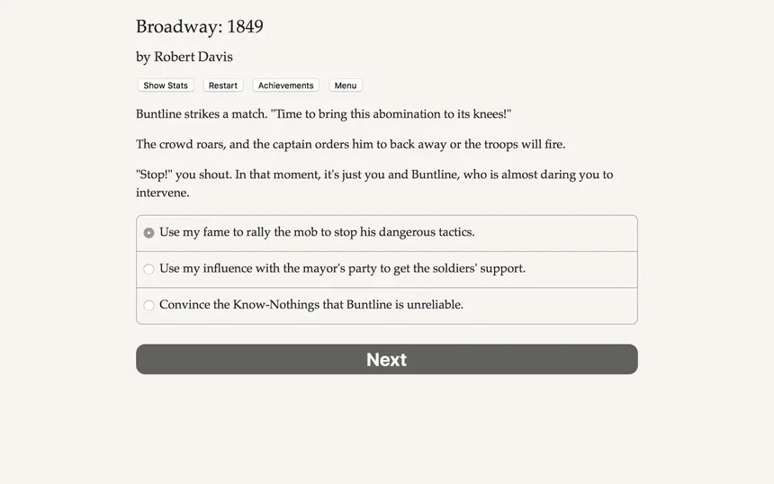 Скриншот 5 к игре Broadway: 1849