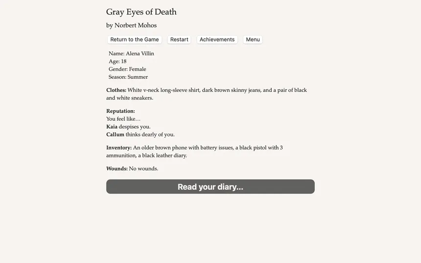 Скриншот 6 к игре Gray Eyes of Death