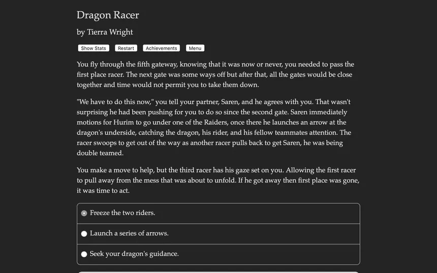 Скриншот 2 к игре Dragon Racer